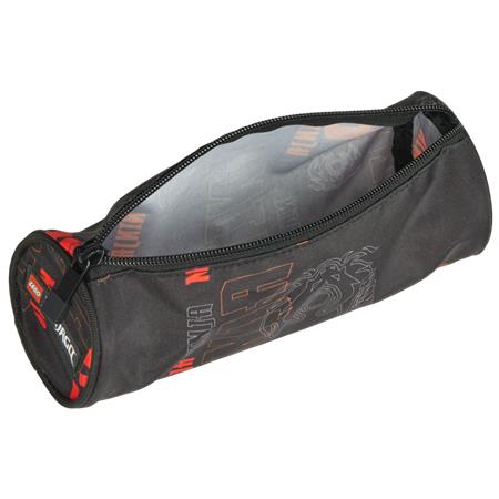 Tolltartó, henger alakú, cipzáras, LEGO "Ninjago Dragon Energy", fekete-mintás