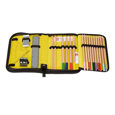 Tolltartó, klapnis, cipzáras, töltött, LEGO "Ninjago Dragon Energy", fekete-mintás