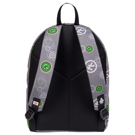 Hátizsák, LEGO "Ninjago Elemental Master of Energy", szürke-mintás