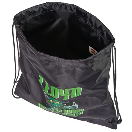 Tornazsák, LEGO "Ninjago Lloyd", fekete-mintás