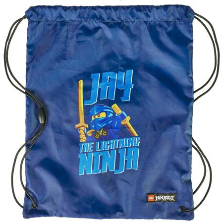 Tornazsák, LEGO "Ninjago Jay", kék-mintás