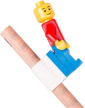 Grafitceruza szett, HB, hegyezővel, radírral, mini figurával, LEGO