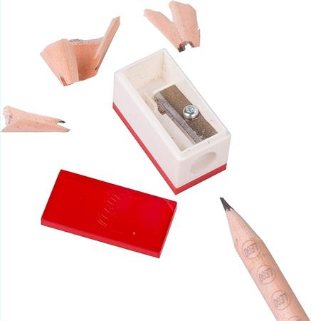 Grafitceruza szett, HB, hegyezővel, radírral, mini figurával, LEGO