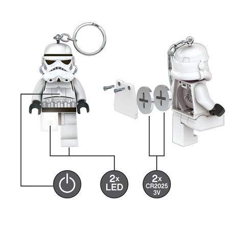 Kulcstartó, LED világítással, LEGO "Star Wars Stormtrooper"