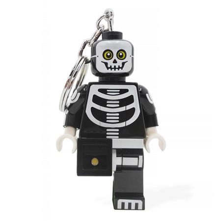 Kulcstartó, LED világítással, LEGO "Skeleton Guy"