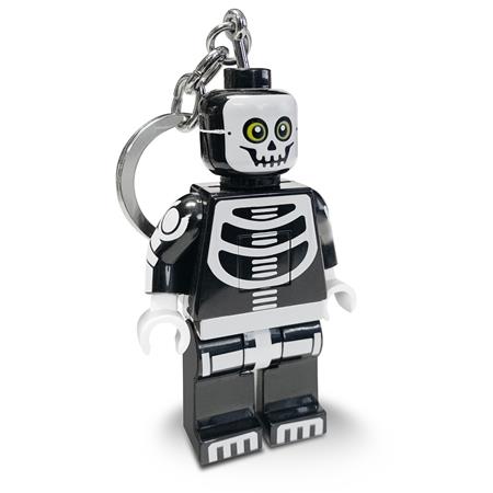 Kulcstartó, LED világítással, LEGO "Skeleton Guy"