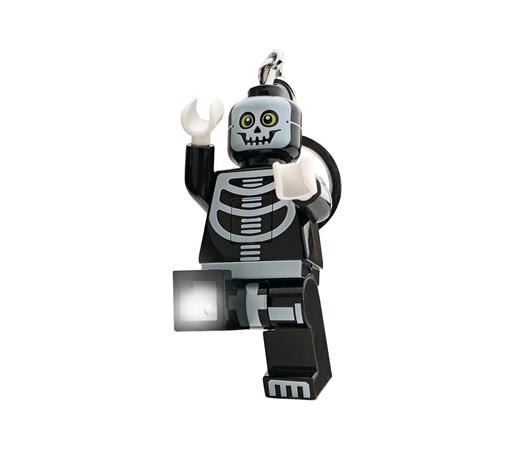 Kulcstartó, LED világítással, LEGO "Skeleton Guy"