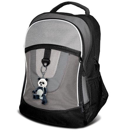 Kulcstartó, LED világítással, LEGO "Panda Guy"