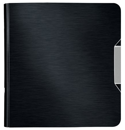Iratrendező, 82 mm, A4, PP, LEITZ "180 Active Style", szaténfekete