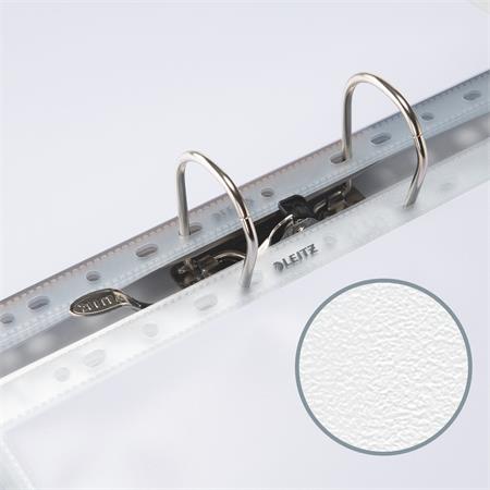 Katalógustartó genotherm, lefűzhető, A4, 170 mikron, narancsos felület, 20 mm, LEITZ "Jumbo Extra"