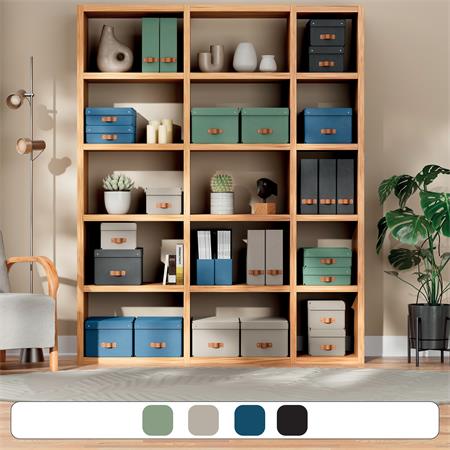 Iratpapucs, karton, 100 mm, LEITZ "Puro", zsályazöld