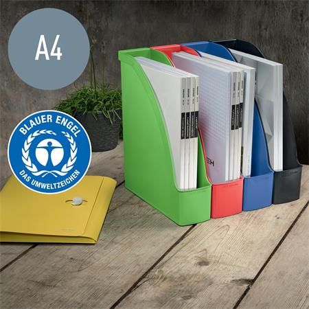 Iratpapucs, műanyag, 78 mm, LEITZ "Recycle", kék