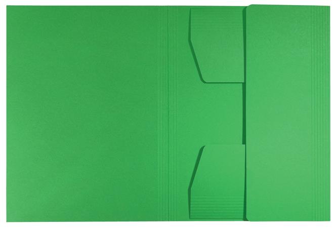Pólyás dosszié, karton, A4, LEITZ "Recycle", zöld