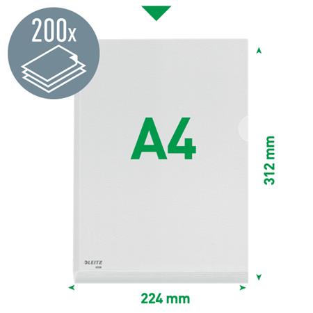 Genotherm, "L", A4, 170 mikron, narancsos felület, 20 mm, LEITZ "Jumbo"