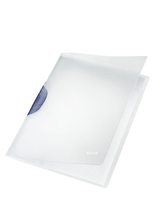 Gyorsfűző, klipes, PP, A4, LEITZ "ColorClip Magic", szürke