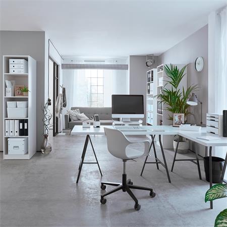 Spirálfüzet, A5, vonalas, 80 lap, LEITZ "Wow", fehér