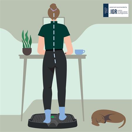 Álláskönnyítő szőnyeg, ergonómiai, LEITZ "Ergo Active"