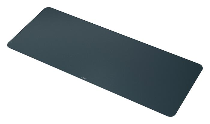 Asztali alátét egérpaddal, 100x40 cm, LEITZ, sötétszürke