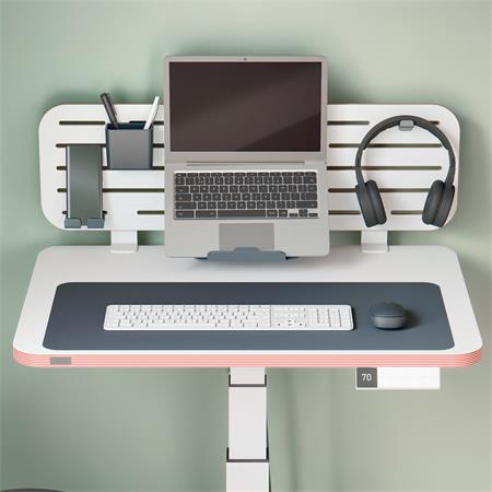 Könyökalátét, újrahasznosított bőr, 70x36 cm, LEITZ, sötétszürke