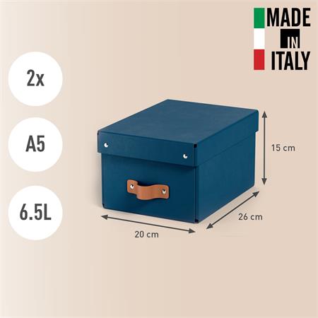 Tárolódoboz, S méret, LEITZ "Puro", óceánkék