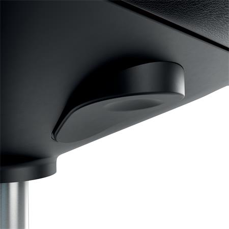 Munkaszék, görgős, ergonomikus, LEITZ "Ergo Comfort", sötétszürke