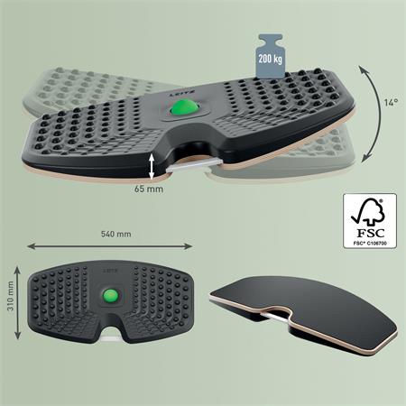 Egyensúlyozó deszka, ergonómiai, LEITZ "Ergo Active"