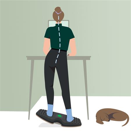 Egyensúlyozó deszka, ergonómiai, LEITZ "Ergo Active"