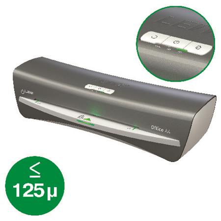 Laminálógép, A4, 80-125 mikron, LEITZ "iLam Office", ezüst