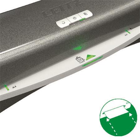 Laminálógép, A4, 80-125 mikron, LEITZ "iLam Office", ezüst