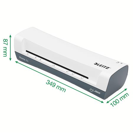 Lamináló készlet, A4, 80-125 mikron, LEITZ "iLam Home 4-in-1", fehér