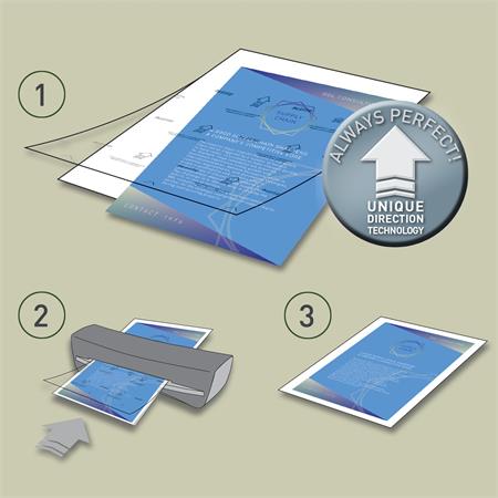 Meleglamináló fólia, 100 mikron, A4, fényes, UDT technológiával, LEITZ "iLam"