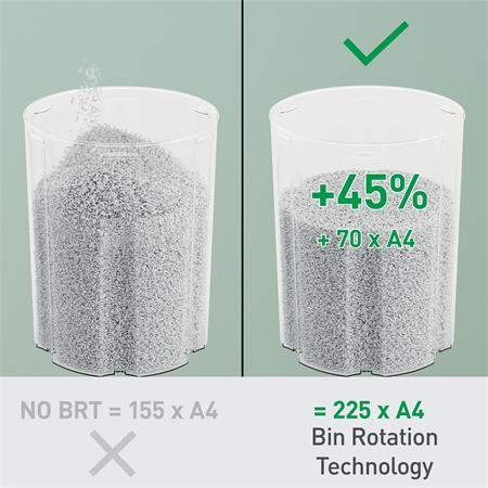 Iratmegsemmisítő, mikrokonfetti, 6 lap, LEITZ "IQ OptiMax Home Office 225 P5"