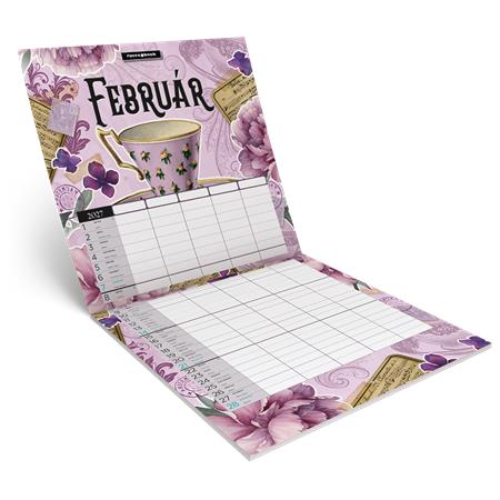 Falinaptár, 29x29 cm, LIZZYCALENDAR "Anyu tervezője Scrapbook Style"