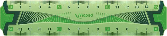 Vonalzó, műanyag, hajlítható, 15 cm, MAPED "Flex"