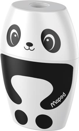 Hegyező, egylyukú, tartályos, MAPED "Shakky Fancy", panda és pingvin, vegyes formák