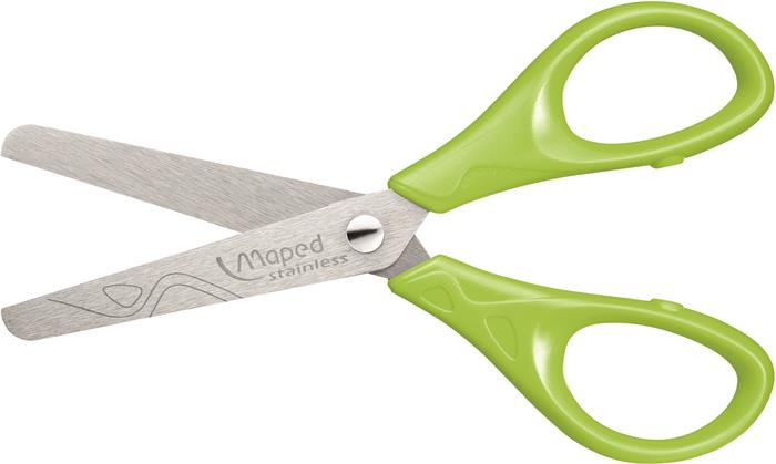 Olló, iskolai, 13 cm, MAPED "Essentials Pulse", vegyes színek