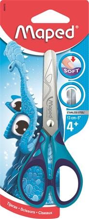 Olló, iskolai, 13 cm, MAPED "Essentials Soft"