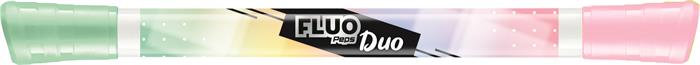 Szövegkiemelő készlet, 1-5 mm, kétvégű, MAPED "Fluo Peps Duo", 6 különböző pasztell szín