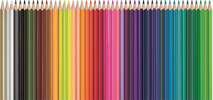 Színes ceruza készlet, háromszögletű, MAPED "Color`Peps Star", 48 különböző szín
