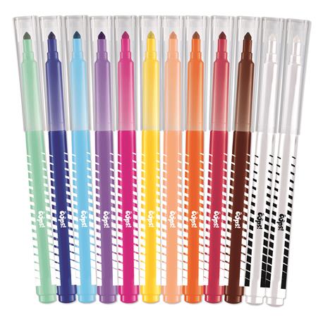 Filctoll készlet, 3,6 mm, törölhető, MAPED "Color`Peps Oops!", 10+2 különböző szín