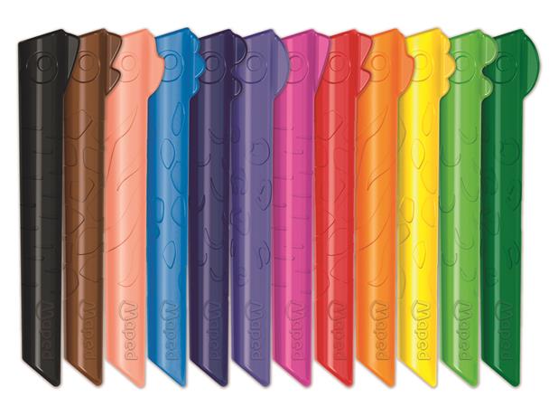 Színes ceruza készlet, háromszögletű, MAPED „Color`Peps Infinity Kidy”, 12 különböző szín