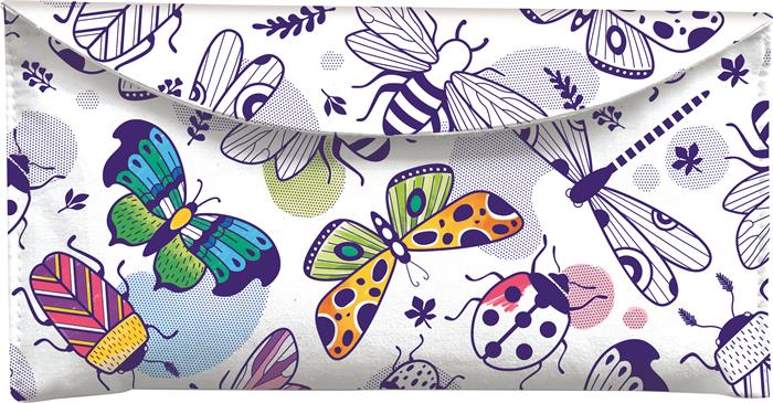 Tolltartó, textil, színezhető, tépőzáras, MAPED "Color`Peps", színezőtermékekkel