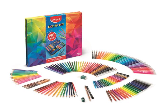 Óriás színező készlet, MAPED "Color`Peps", 150 darabos