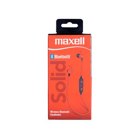 Fülhallgató, vezeték nélküli, Bluetooth 5.1, mikrofonnal, MAXELL "Solid", piros