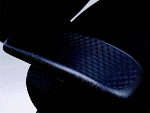 Irodai szék, állítható karfával, exkluzív fekete szövetborítás, fekete lábkereszt, MAYAH "Energetic"
