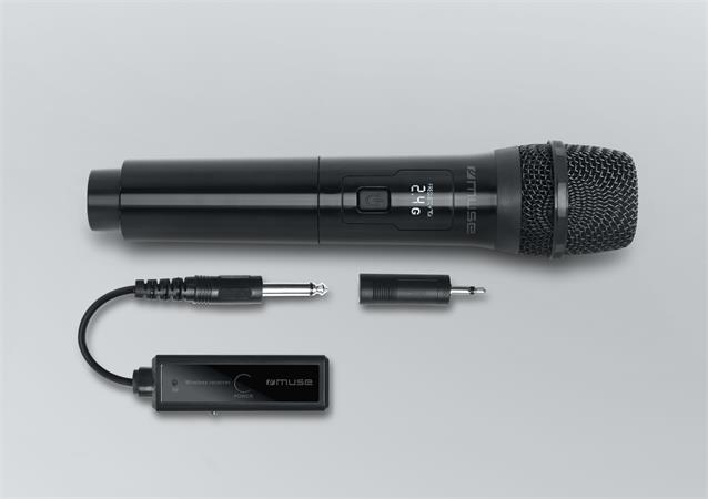 Mikrofon, vezeték nélküli, MUSE, "MC-30WI", fekete