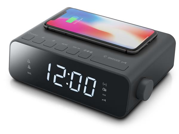 Rádió, órás, telefontöltős, MUSE, "M-175WI", fekete