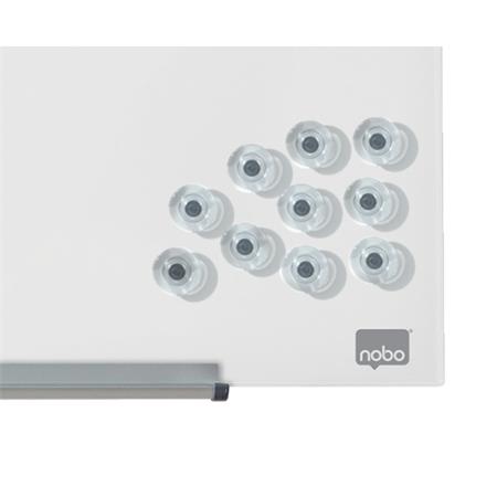 Erős mágnes, 10 db, "Diamond " táblákhoz, NOBO, átlátszó