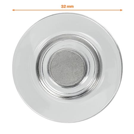 Erős mágnes, 4 db, üvegtáblákhoz, NOBO, átlátszó