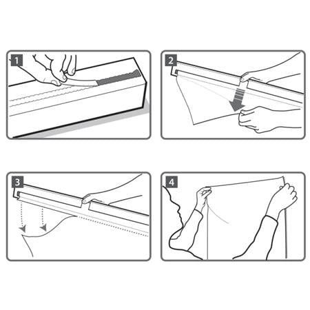 Táblafólia, fehér, NOBO "Instant"